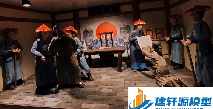民权陈规除恶绅微缩场景
