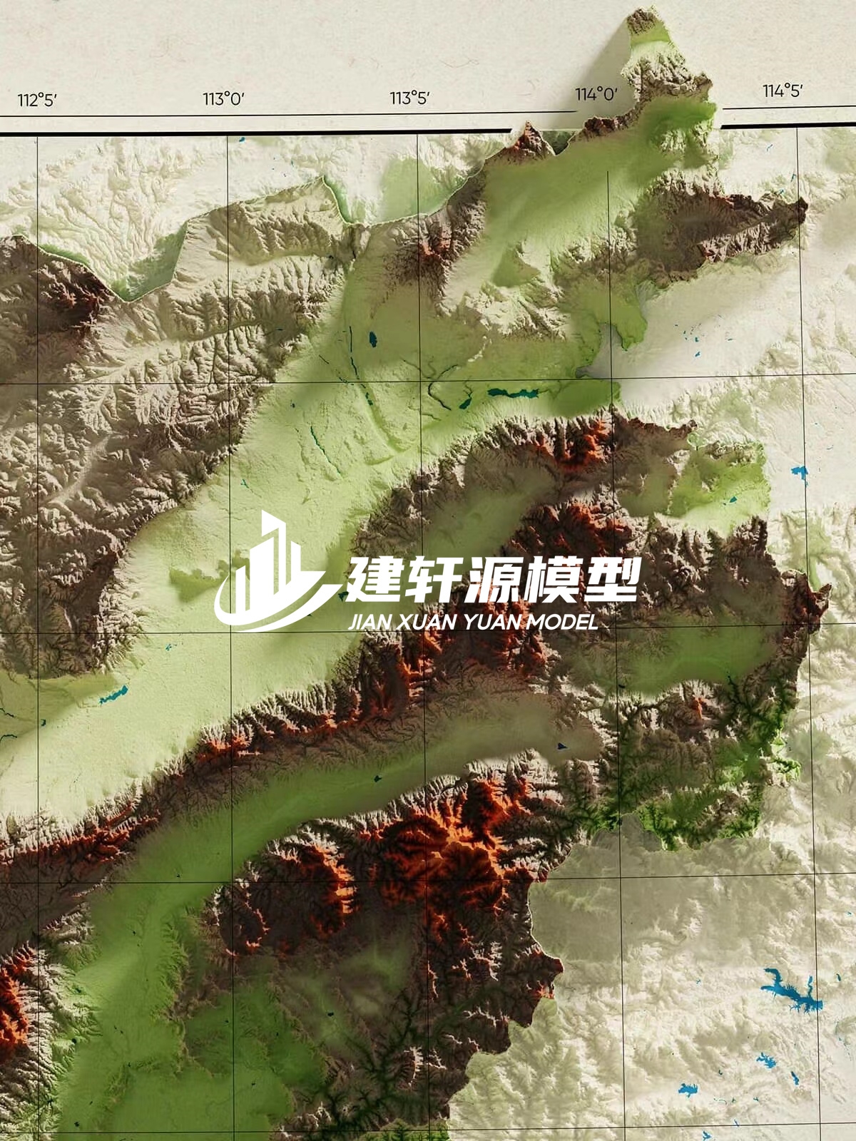 民权地形模型制作